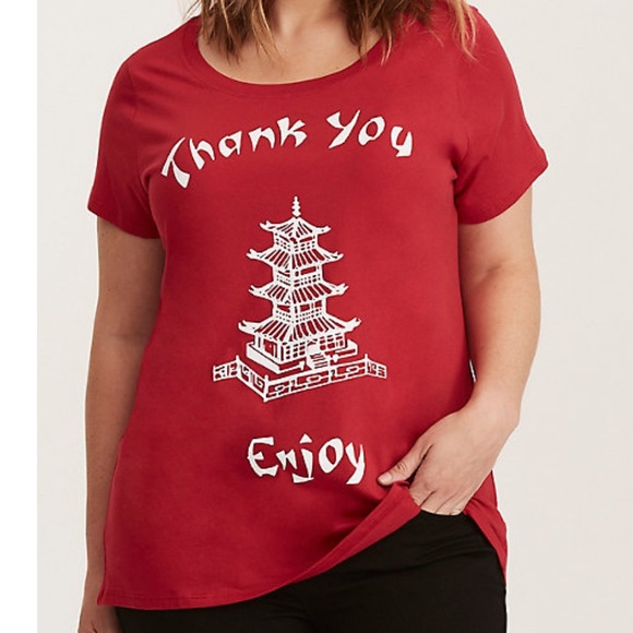 torrid Tops - Torrid Thank You Crew Neck Tee